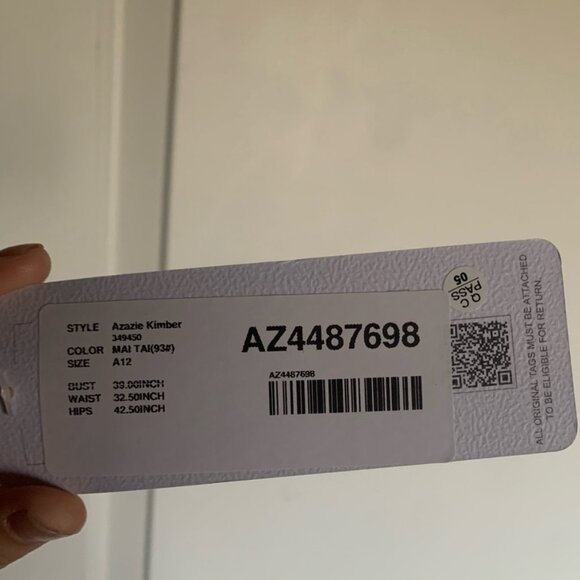 This is a Women's Azazie Coral dress. - Picture 6 of 6